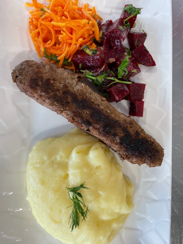 Plat du jour purée faite maison à Marseille Château  Gombert